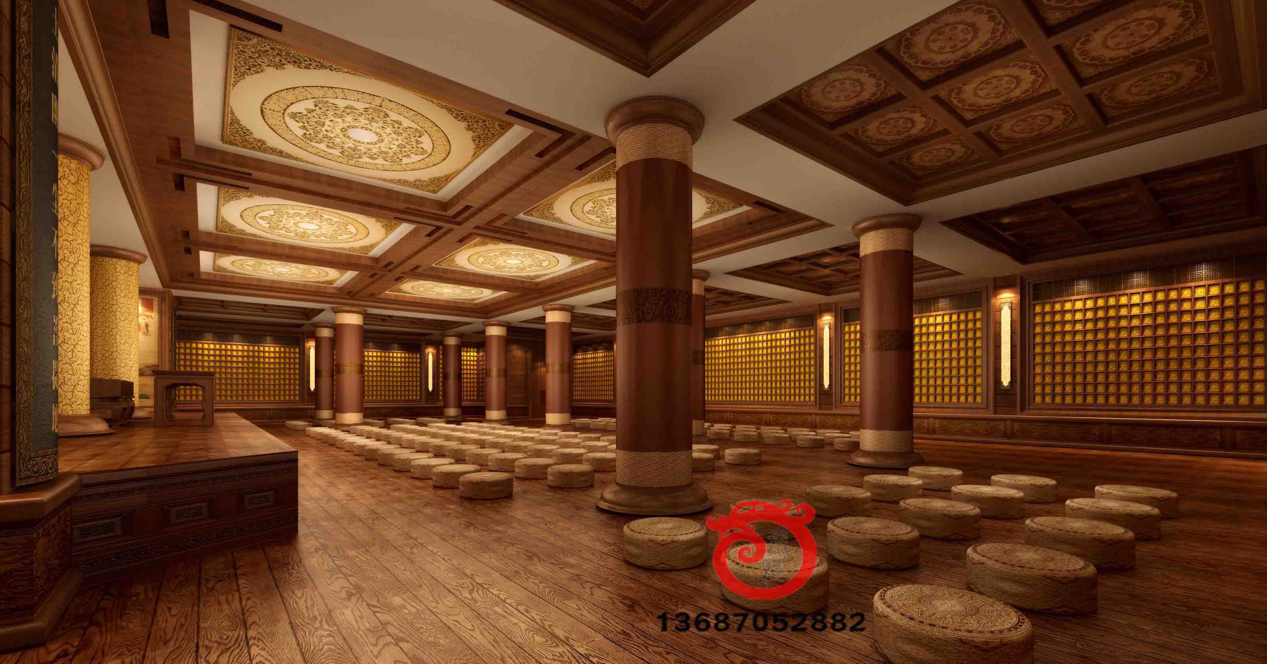 萬佛墻效果圖-11